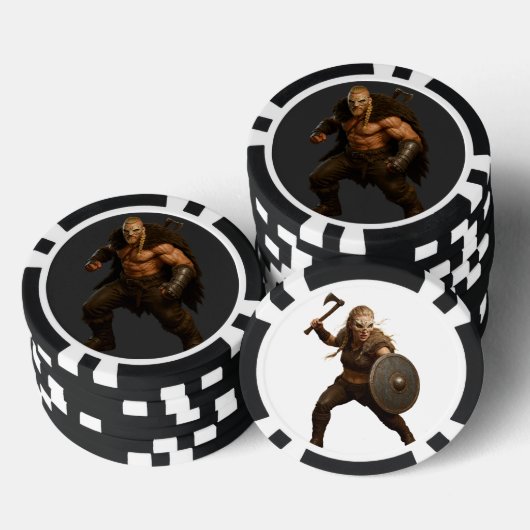 Viking Barbarian Heroes Poker Chips (Stapel)
