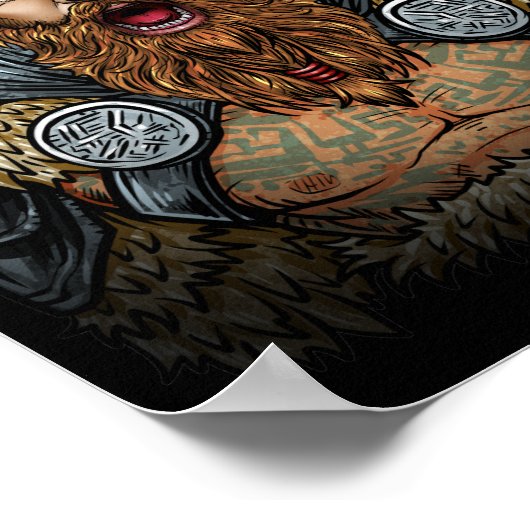 Viking Battle Cry Poster (Ecke)