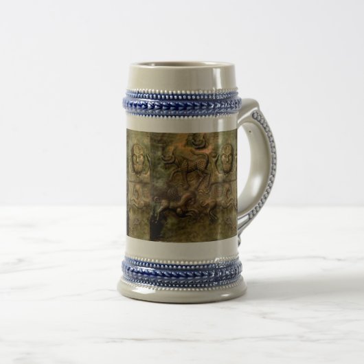 Viking Beer Drinkling Stein Bierglas (VorderseiteRechts)