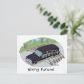 Viking Beerdigung. Postkarte (Stehend Vorderseite)