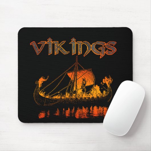 Viking-Begräbnis Mousepad (Mit Mouse)