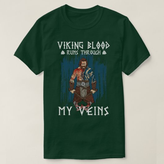 Viking Blood Runs Trough 7 T-Shirt (Design vorne)