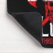 Viking Blood Skull Norwegian Flag Pride Norway  Mousepad (Ecke)