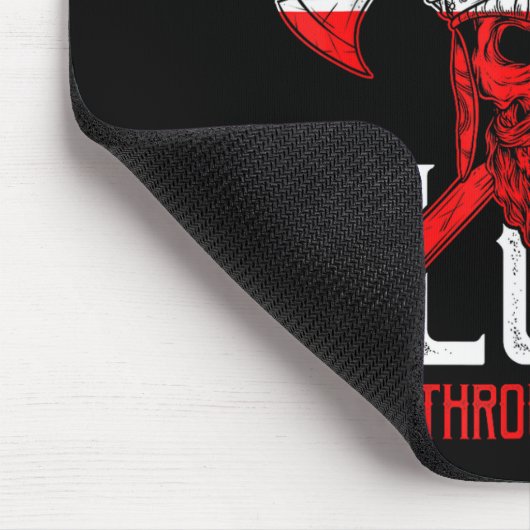 Viking Blood Skull Norwegian Flag Pride Norway  Mousepad (Ecke)