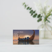 Viking Boat 2 Visitenkarte (Stehend Vorderseite)