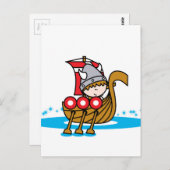 Viking Boy Postkarte (Vorne/Hinten)
