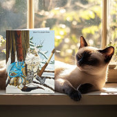 Viking Cat Blue Dragon Karte