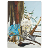 Viking Cat Blue Dragon Klemmbrett (Rückseite)