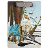 Viking Cat Blue Dragon Klemmbrett (Vorderseite)