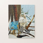 Viking Cat Blue Dragon Puzzle (Vertikal)