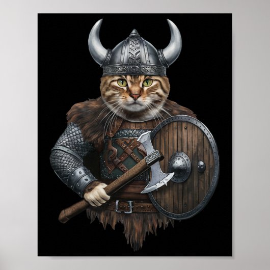Viking Cat Poster (Vorne)