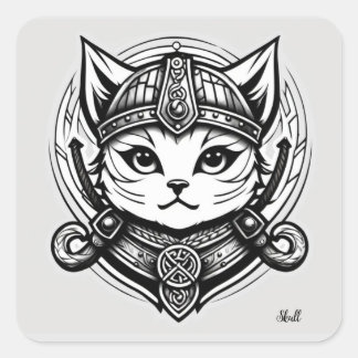 Viking Cat Stickers