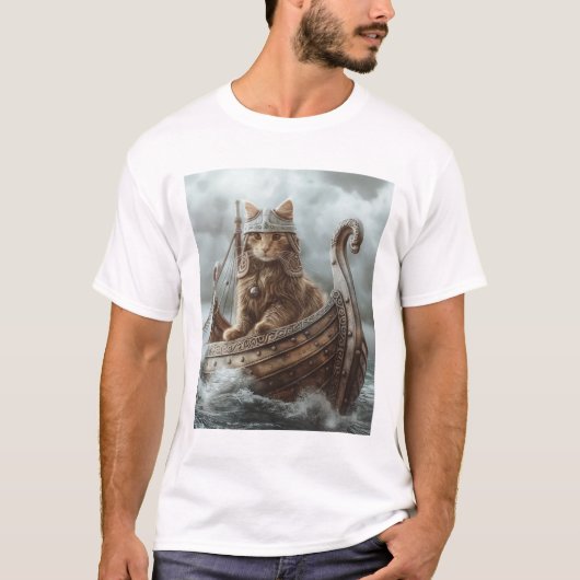 Viking Cat T-Shirt (Vorderseite)