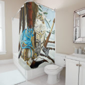 Viking Cat und Blue Dragon Duschvorhang (Beispiel)