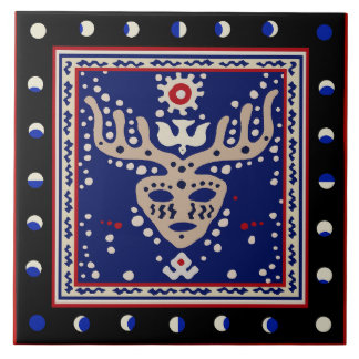 Viking Celestial Shaman Ceramic Tile Fliese