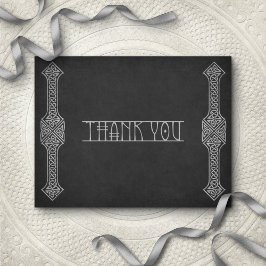 Viking Celtic Gamer Wedding Dankeskarte