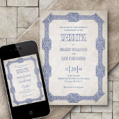 Viking Celtic Gamer Wedding Einladung