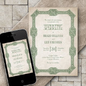 Viking Celtic Gamer Wedding Einladung