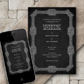 Viking Celtic Gamer Wedding Einladung