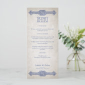Viking Celtic Gamer Wedding Menu (Stehend Vorderseite)