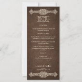 Viking Celtic Gamer Wedding Menu (Vorderseite)