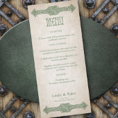 Viking Celtic Gamer Wedding Menu