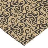 Viking Celtic Intertwinning Animal Pattern Fabric Kurzer Tischläufer (Ecke)