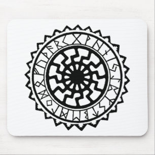 Viking Celtic Sun Rune Calendar Mousepad
