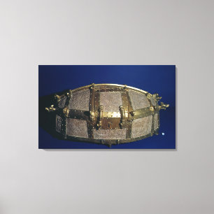 Viking Coffer für Gold Leinwanddruck