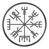Viking Compass Hockey Puck! Eishockey Puck (Vorderseite)