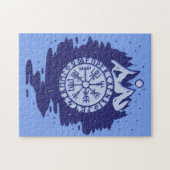 Viking Compass Nordic Symbols Puzzle (Horizontal)