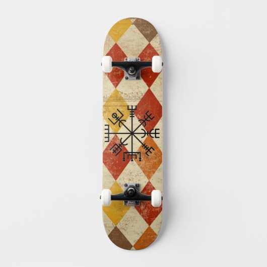 Viking Compass Skateboard. Skateboard (Vorderseite)
