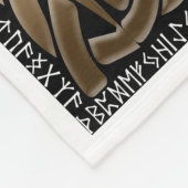 Viking Compass Yggdrasil Fleecedecke (Ecke)