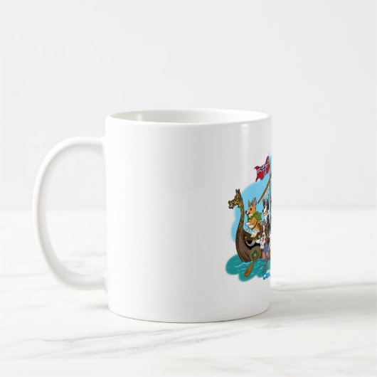 Viking Corgis Kaffeetasse (Links)