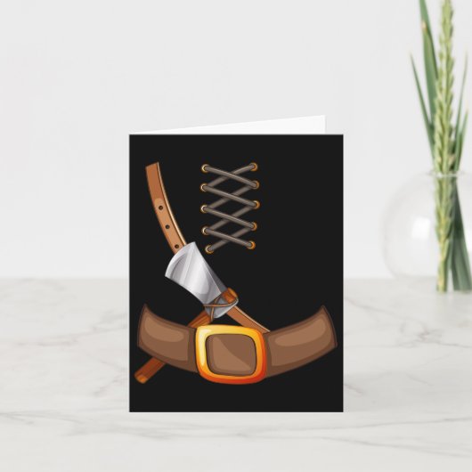 Viking Costume Halloween Trick oder Behandlung Ins Karte (Vorderseite)