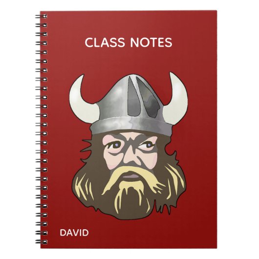 Viking Custom School Notebook Notizblock (Vorderseite)