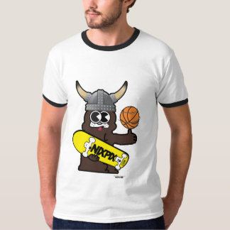 Viking, das Basketball-Hund spinnt T-Shirt