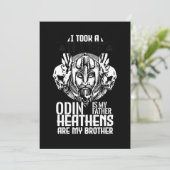 Viking DNA Warrior Norse Mythology Valhalla Gesche Einladung (Stehend Vorderseite)