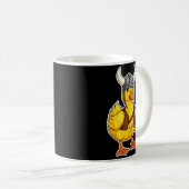 Viking Duck Funny Warrior Design  Kaffeetasse (VorderseiteRechts)