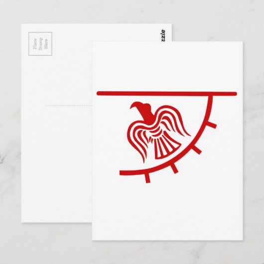 Viking Eagle Banner Postkarte (Vorne/Hinten)