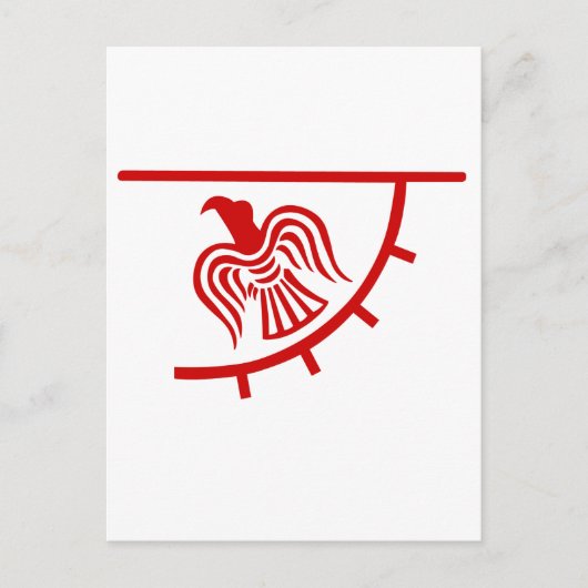 Viking Eagle Banner Postkarte (Vorderseite)