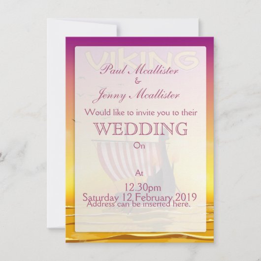 Viking Einladung (Vorderseite)