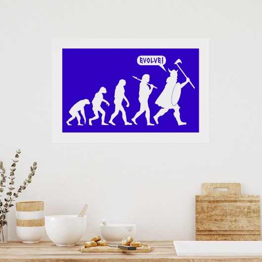 Viking-Evolution Poster (Küche)