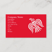 Viking-Fahnen-Raben-Symbol Visitenkarte (Vorderseite)