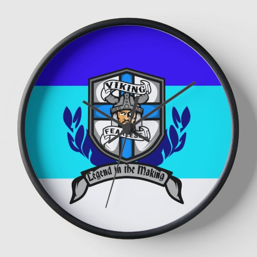 Viking Fearless - Wall Clock Uhr (Vorderseite)