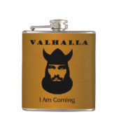Viking-Flasche ~ Walhall Flachmann (Vorderseite)
