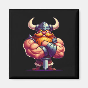 Viking Flex Muscles Fan Lover Bodybuilding Gym Magnet
