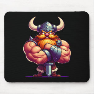 Viking Flex Muscles Fan Lover Bodybuilding Gym Mousepad