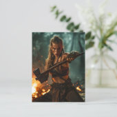 Viking Frauen Stärke und Eleganz Postkarte (Stehend Vorderseite)