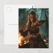 Viking Frauen Stärke und Eleganz Postkarte (Vorne/Hinten)